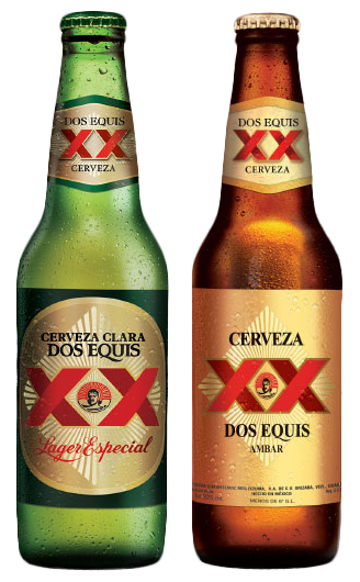 Cervezas Mexicanas Dos Equis XX Set of Three Bar Pub Beer Coasters Mats 