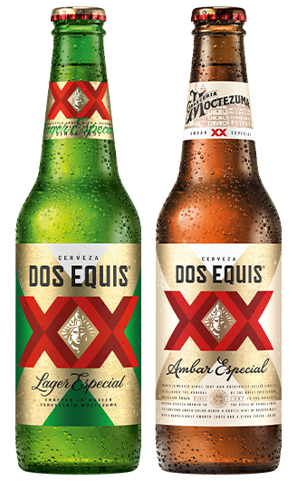 Dos Equis Beer Coaster XX Cerveza Mexican Beer Tray Vintage Image 